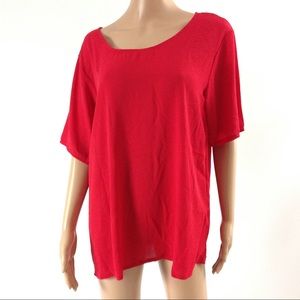 New Women Red Blouse Size 1X